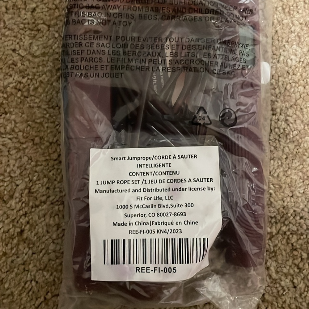 NWT Reebok Red Digital Jump Rope - Picture 2 of 2